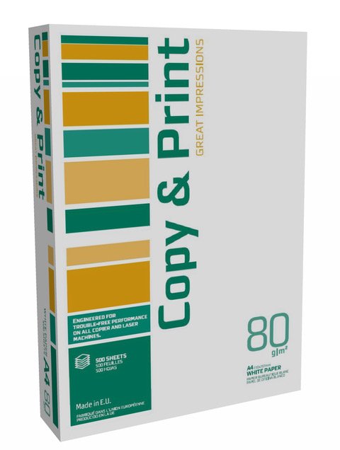 Carta fotocopie - A4 - 80gr - bianco - COPY&PRINT - conf. 500 fogli Foto prodotto